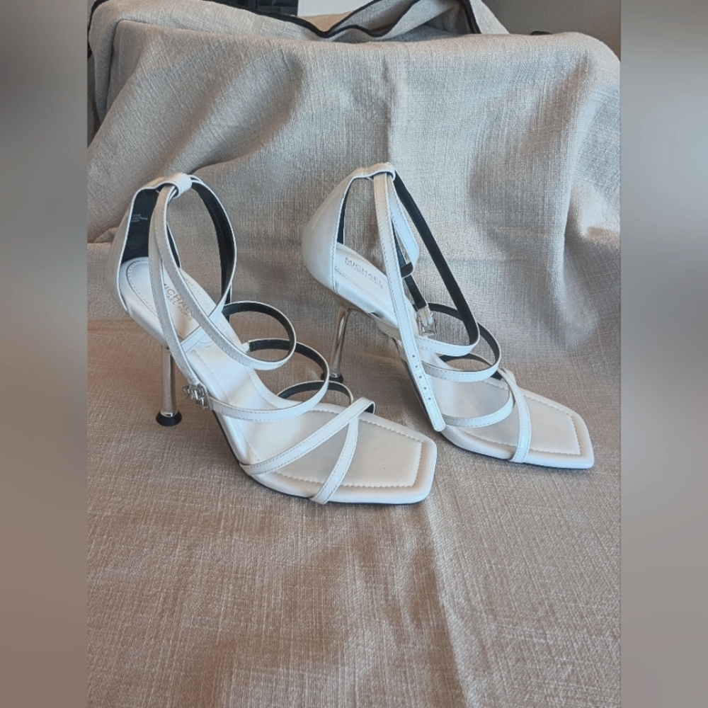 Michael Kors White Strappy Heel s:9